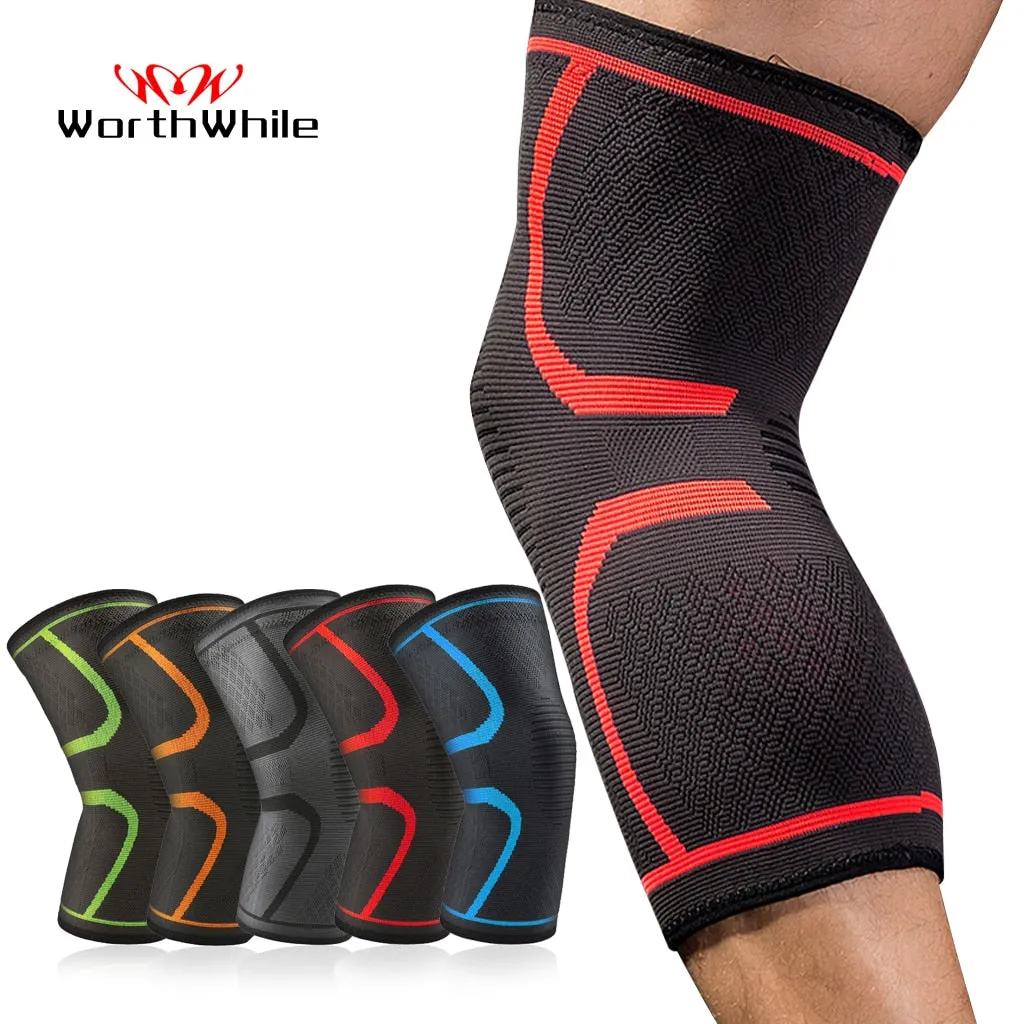 1 PC Elastic Knee Pads Nylon Sports Fitness Kneepad