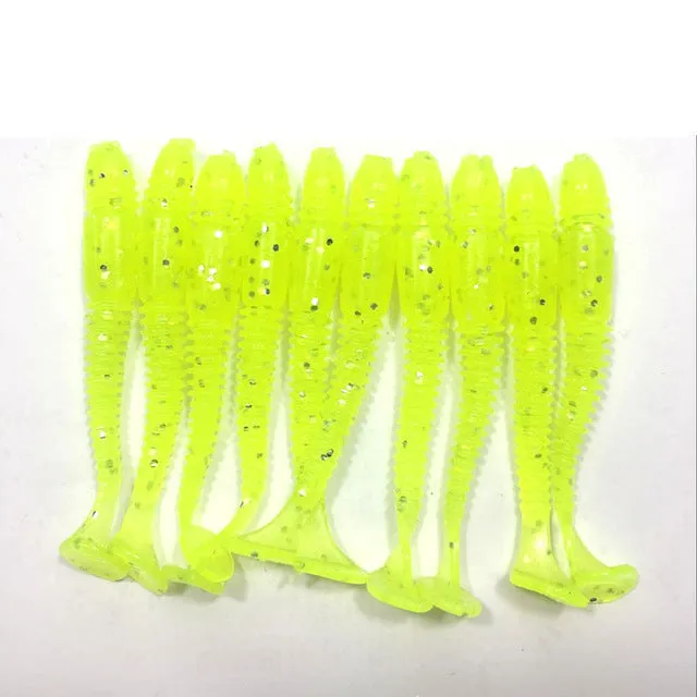 10pcs/lot 1g 5cm silicone bait Fishing Worm Soft Lures iscas artificiais para pesca soft baits Fishing Lure fishing gear WQ137