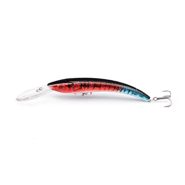 15.5cm 15.3g Minnow Fishing Lure Hard Artificial Swim Baits 3D Eye Swimbait Crankbait Artificial Bait Lures 4# Hook