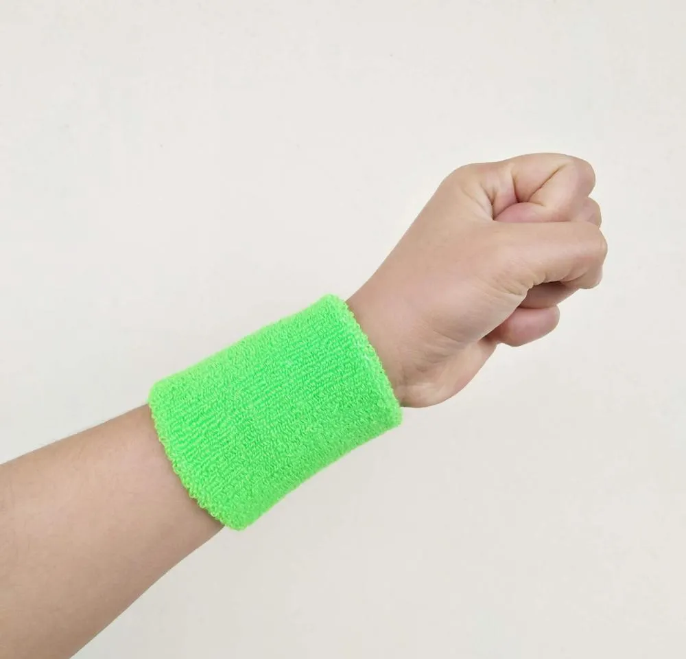 1PC Colorful Cotton Unisex Sport Sweatband Wristband