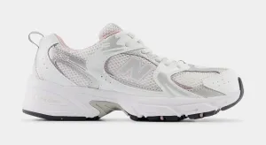 530 Grade School Running Shoes (White/Century Pink)