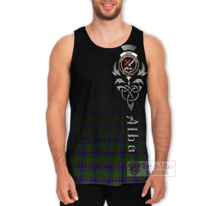 Adam Tartan Men's Tank Top Featuring Alba Gu Brath Family Crest Celtic Inspired