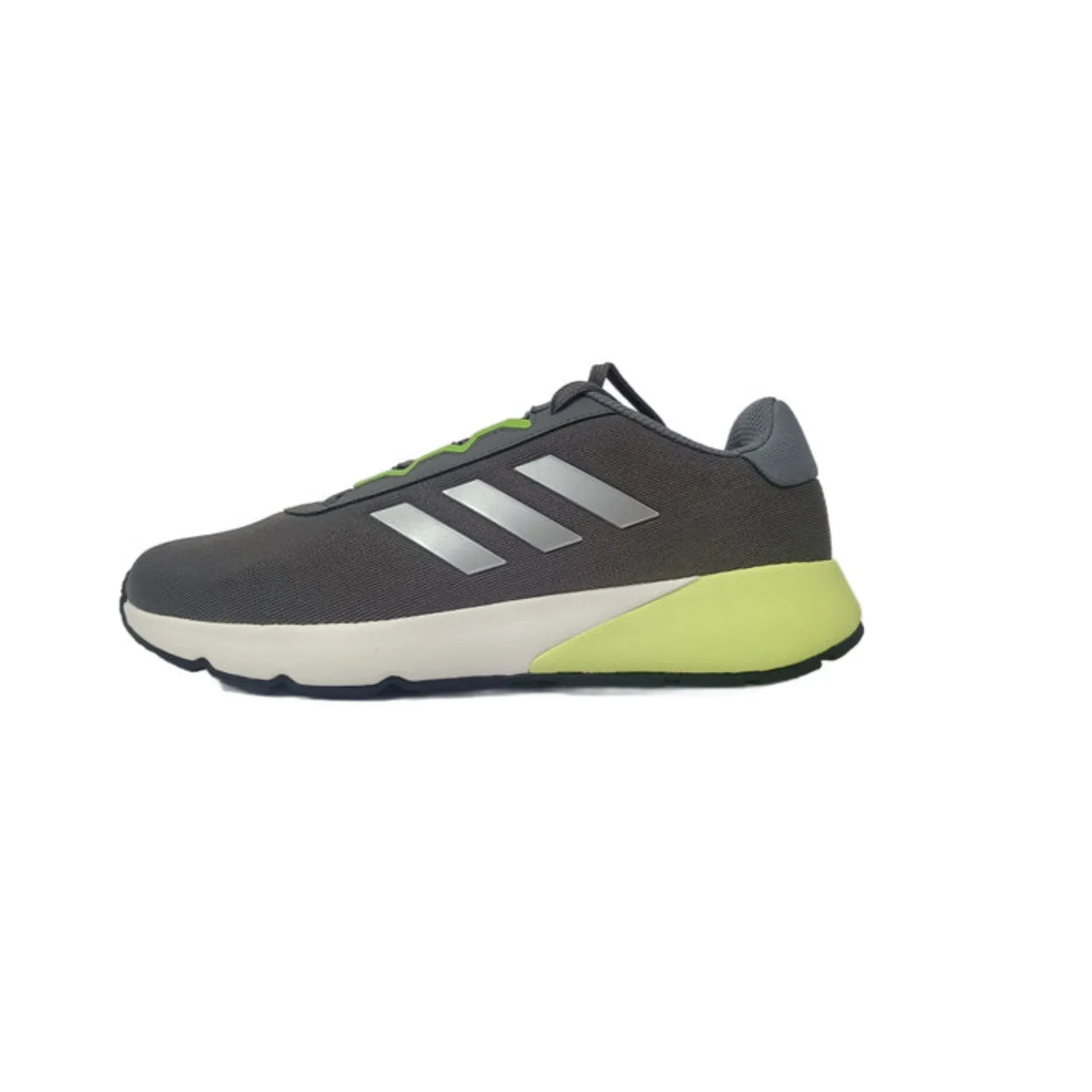 Adidas Men's Dashcore Running Shoe, Iron/Lucid Lemon/Grey/Silver