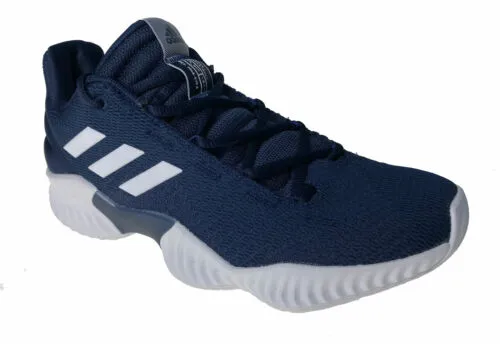 Adidas Men's Pro Bounce 2018 Low Basketball Shoes Navy Blue Size 7.5