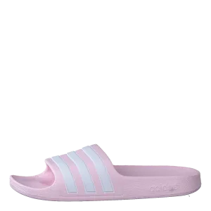 Adilette Aqua Slides Kids Clear Pink / Cloud White / Clear Pink