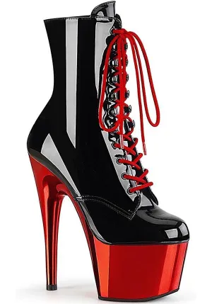 ADORE-1020 [Black Patent/Red Chrome] | PLATFORM BOOTS [PREORDER]