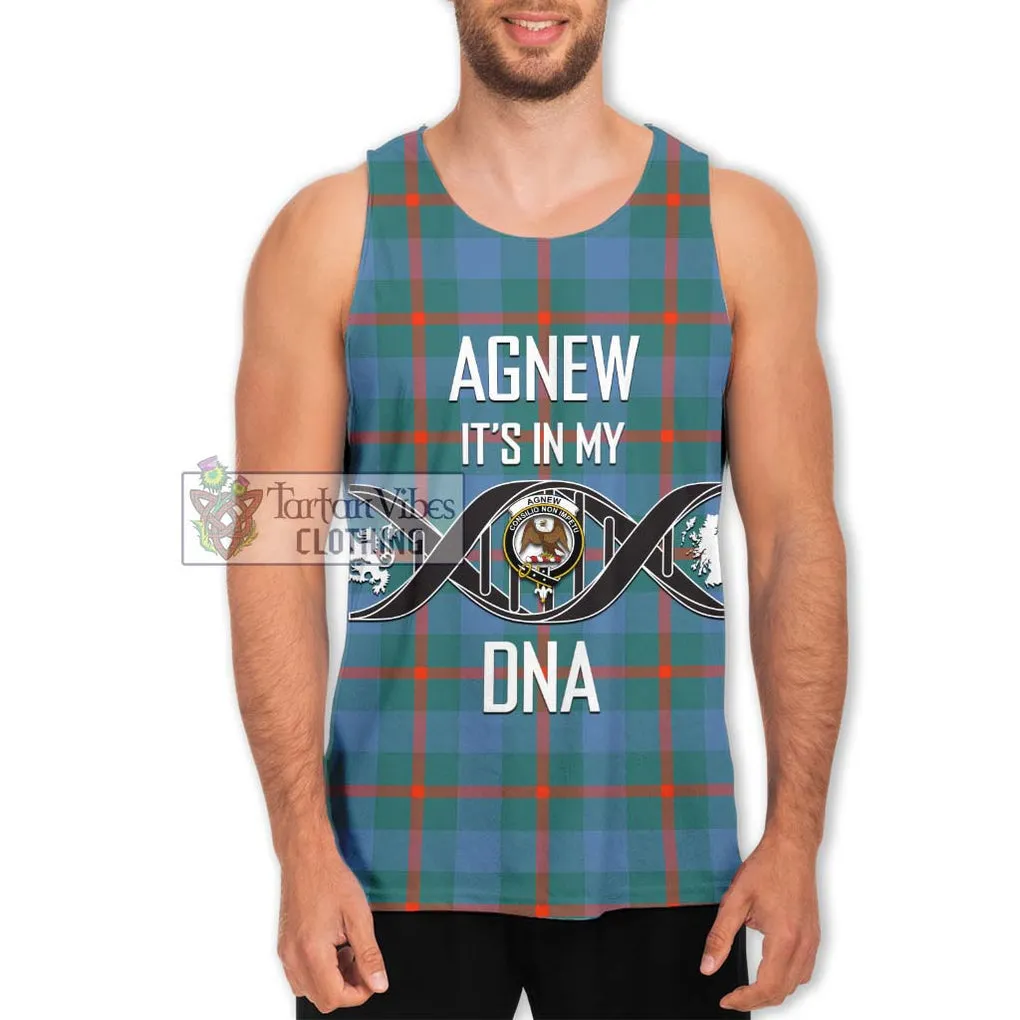 Agnew Ancient Tartan Men's Tank Top with Family Crest DNA In Me Style