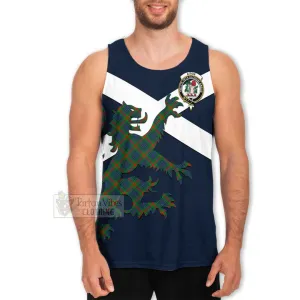 Aiton Tartan Lion Rampant Men's Tank Top  Proudly Display Your Heritage with Alba Gu Brath and Clan Name