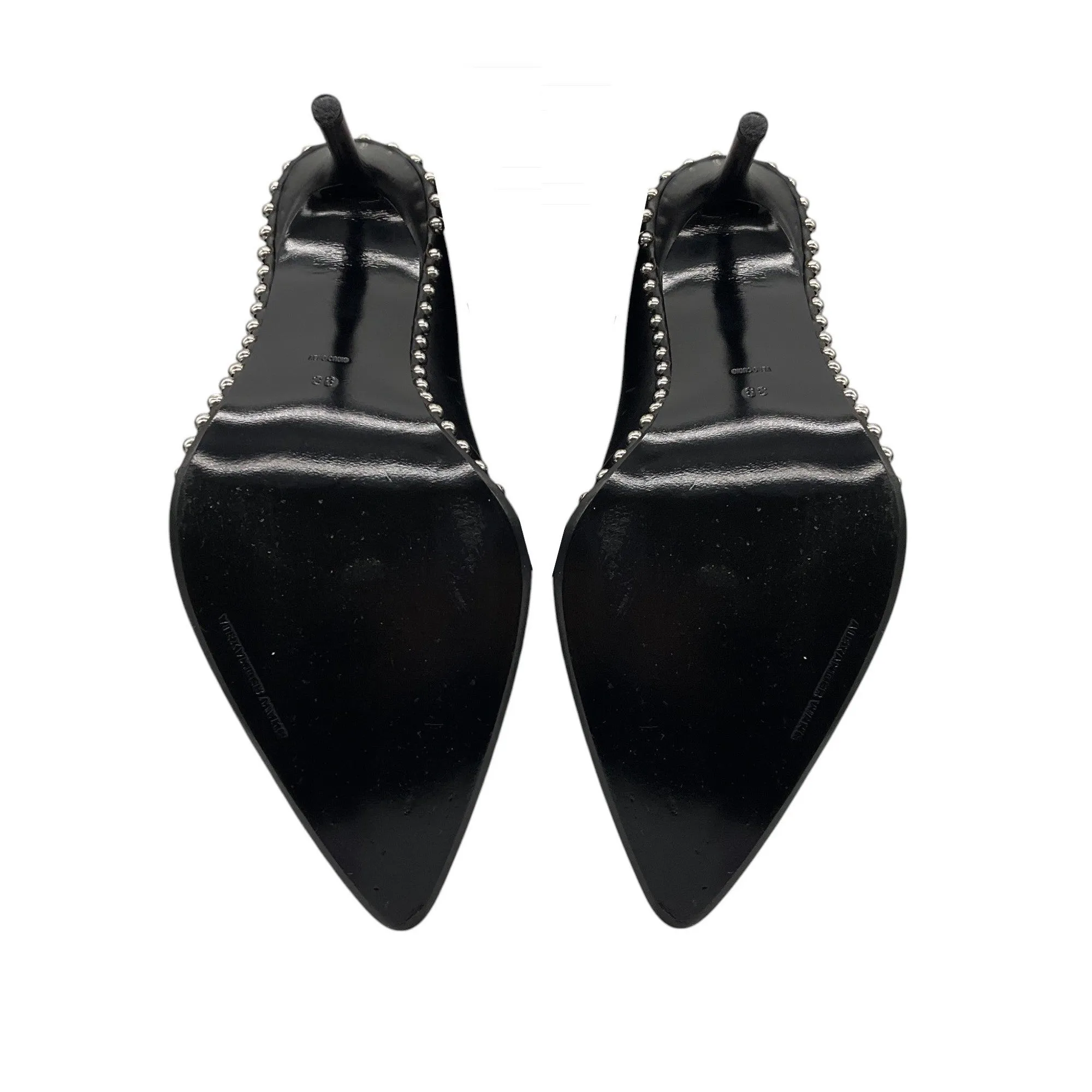 Alexander Wang Black / Silver Studded Leather Ankle Boots