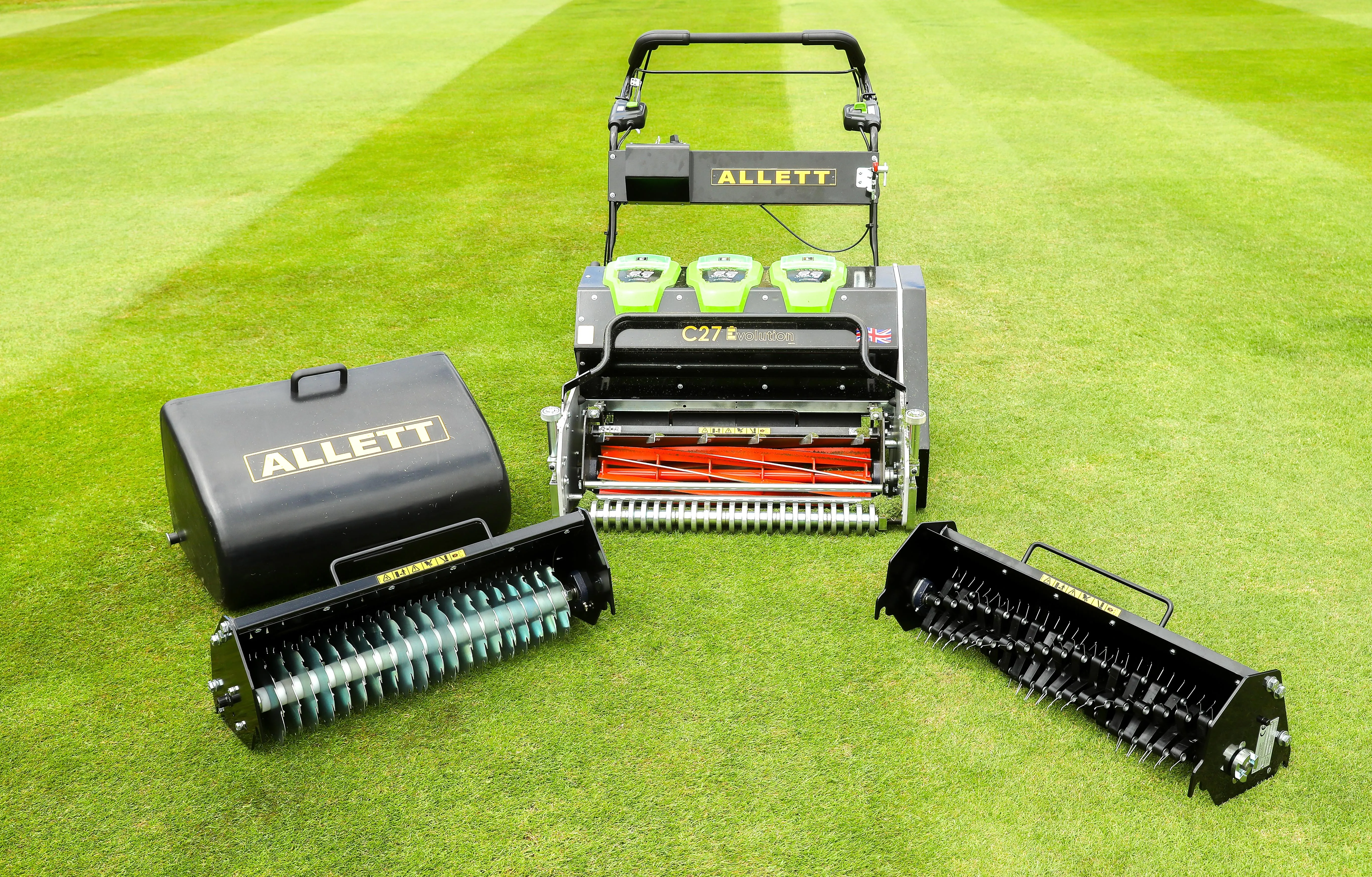 Allett C27E/2 Evolution Cylinder Mower (Power-unit with Grassbox)