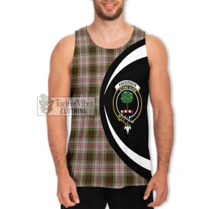 Anderson Dress Tartan Men's Tank Top with Family Crest Circle Style