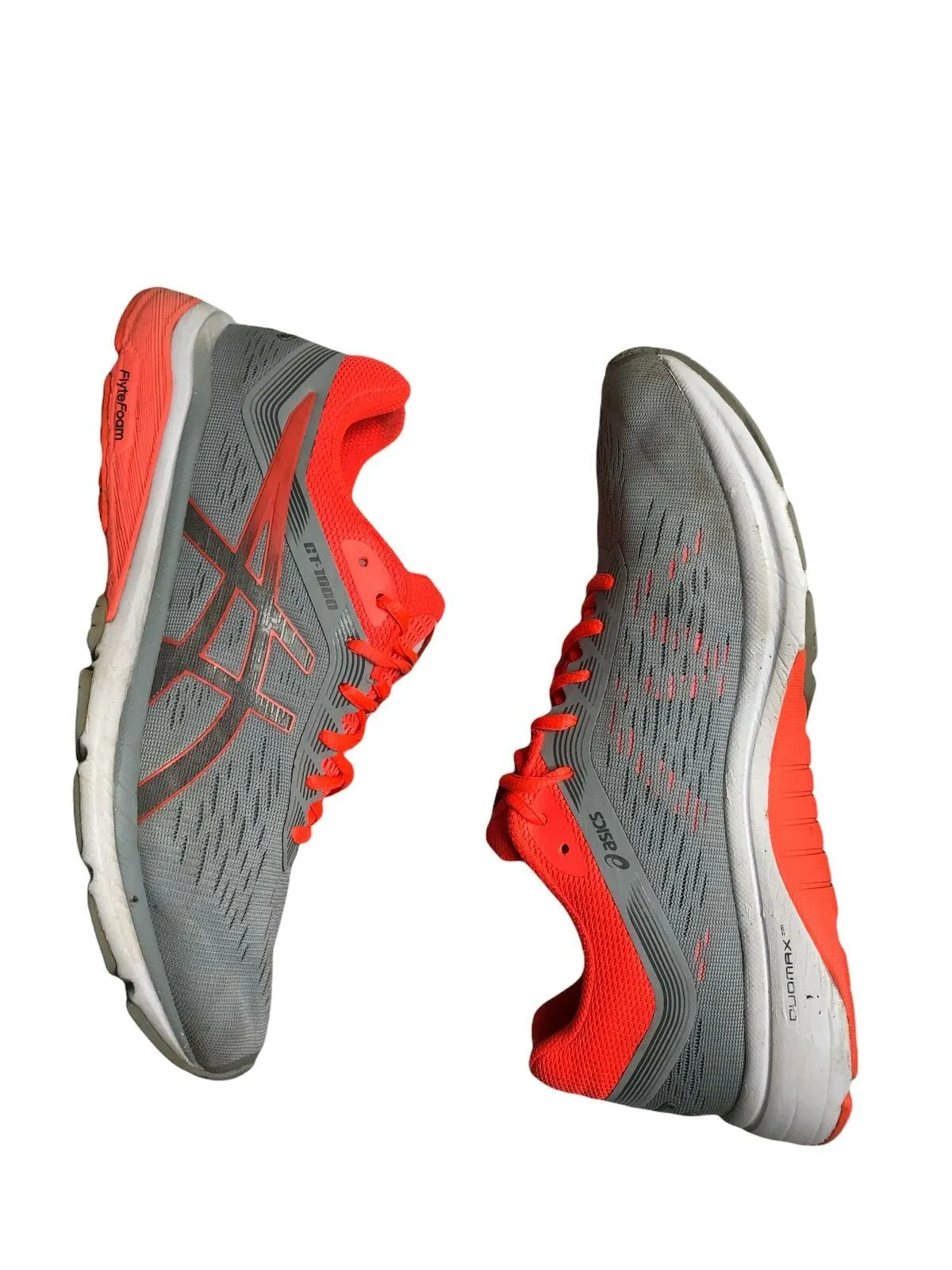 Asics GT-1000 7 Orange Grey Running Shoes Women's (Size: 10) 1012A030