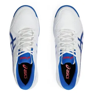 Asics Shoes, Gel-Peake 2, Cricket Shoes White Tuna Blue 2024 Model