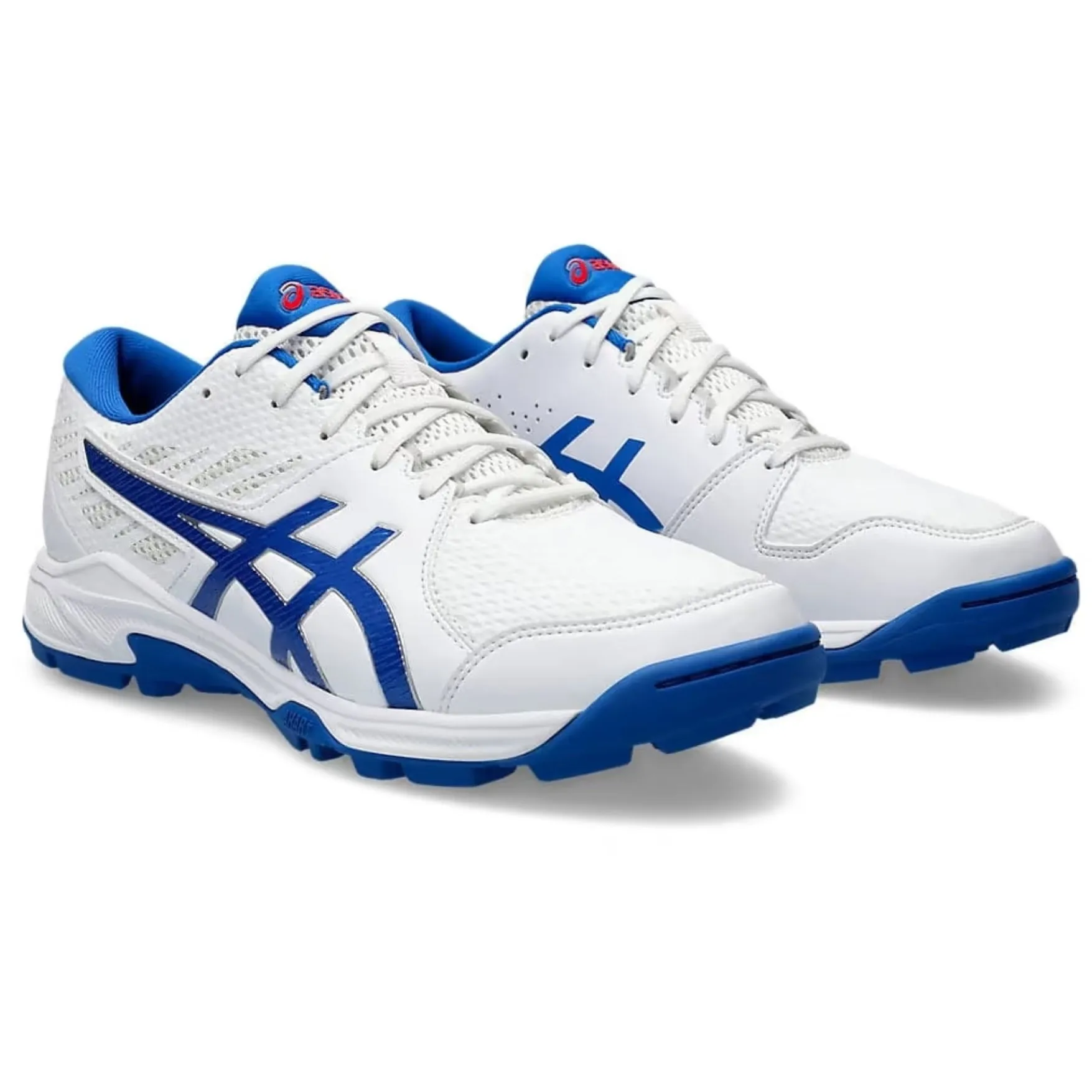 Asics Shoes, Gel-Peake 2, Cricket Shoes White Tuna Blue 2024 Model