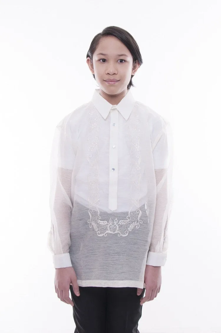 BL02 - MADE-TO-ORDER - Boys' Jusilyn Barong Tagalog