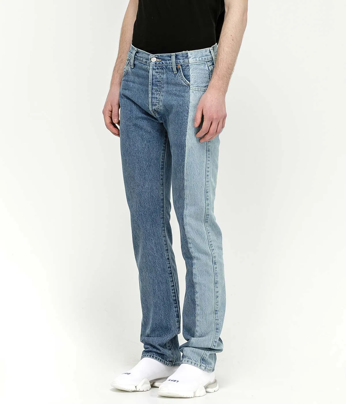 Blue Side Panel Denim Jeans