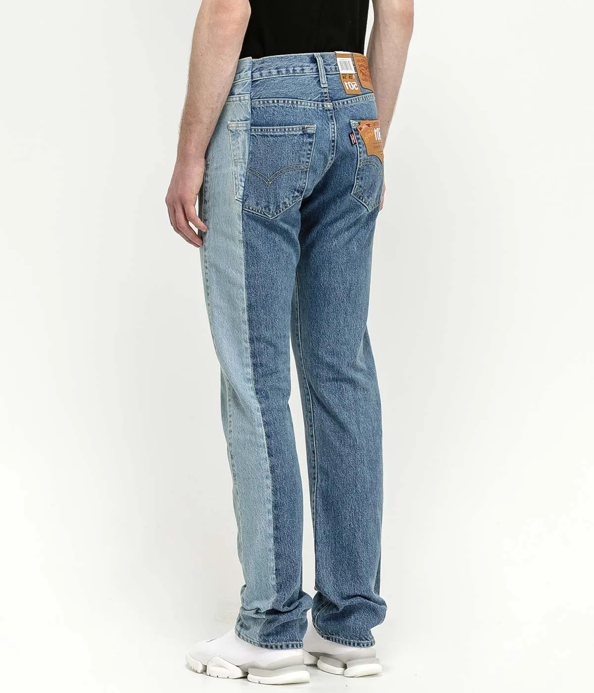 Blue Side Panel Denim Jeans