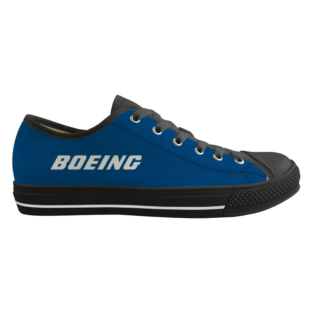 Boeing & Text Designed Canvas Shoes (Men)