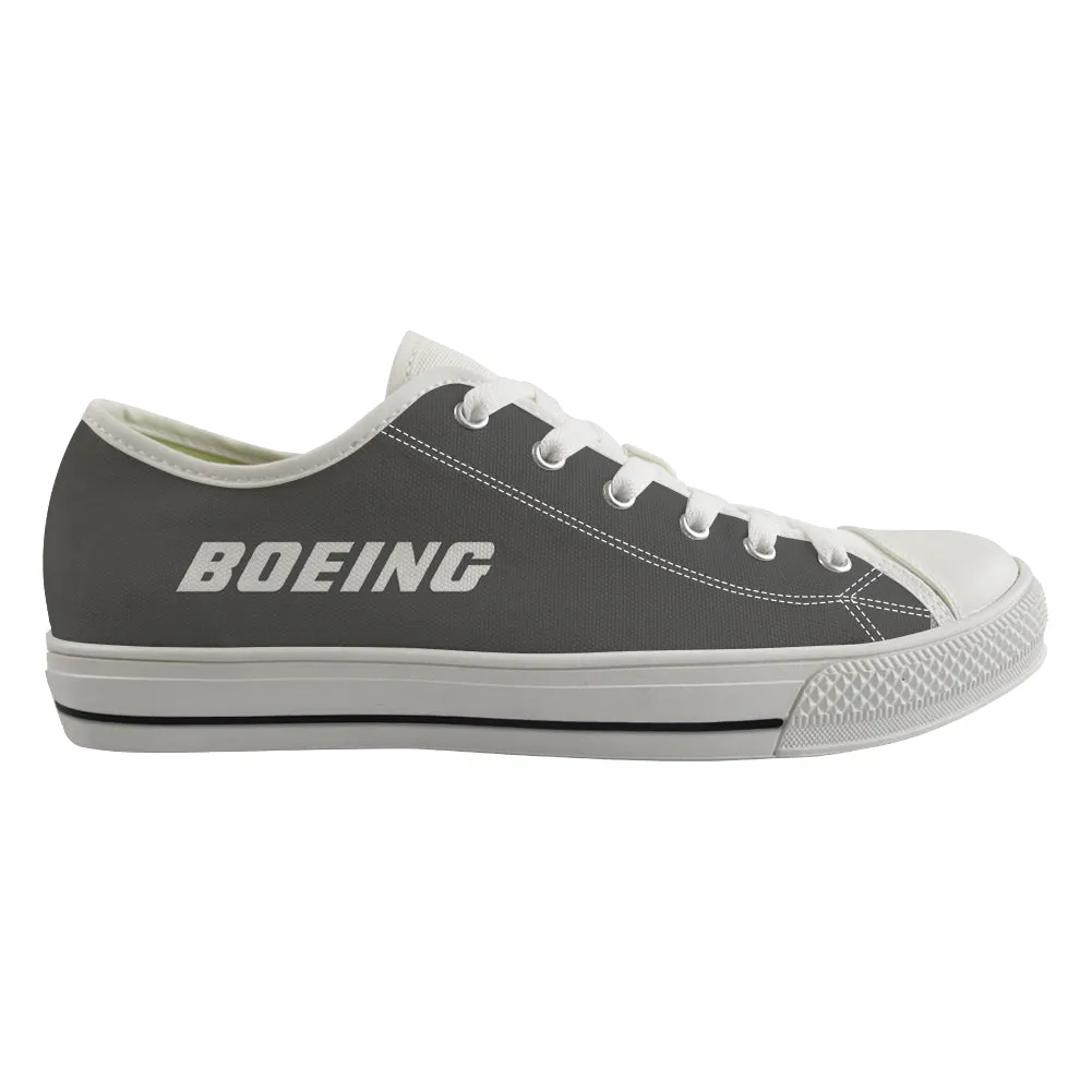 Boeing & Text Designed Canvas Shoes (Men)