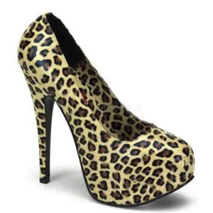 Bordello Shoes - Cheetah Print Teeze Platforms