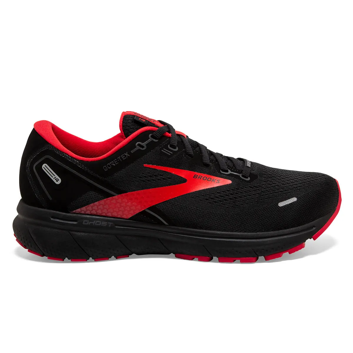 Brooks Ghost 14 GTX Mens | Black/blackened Pearl/highriskred