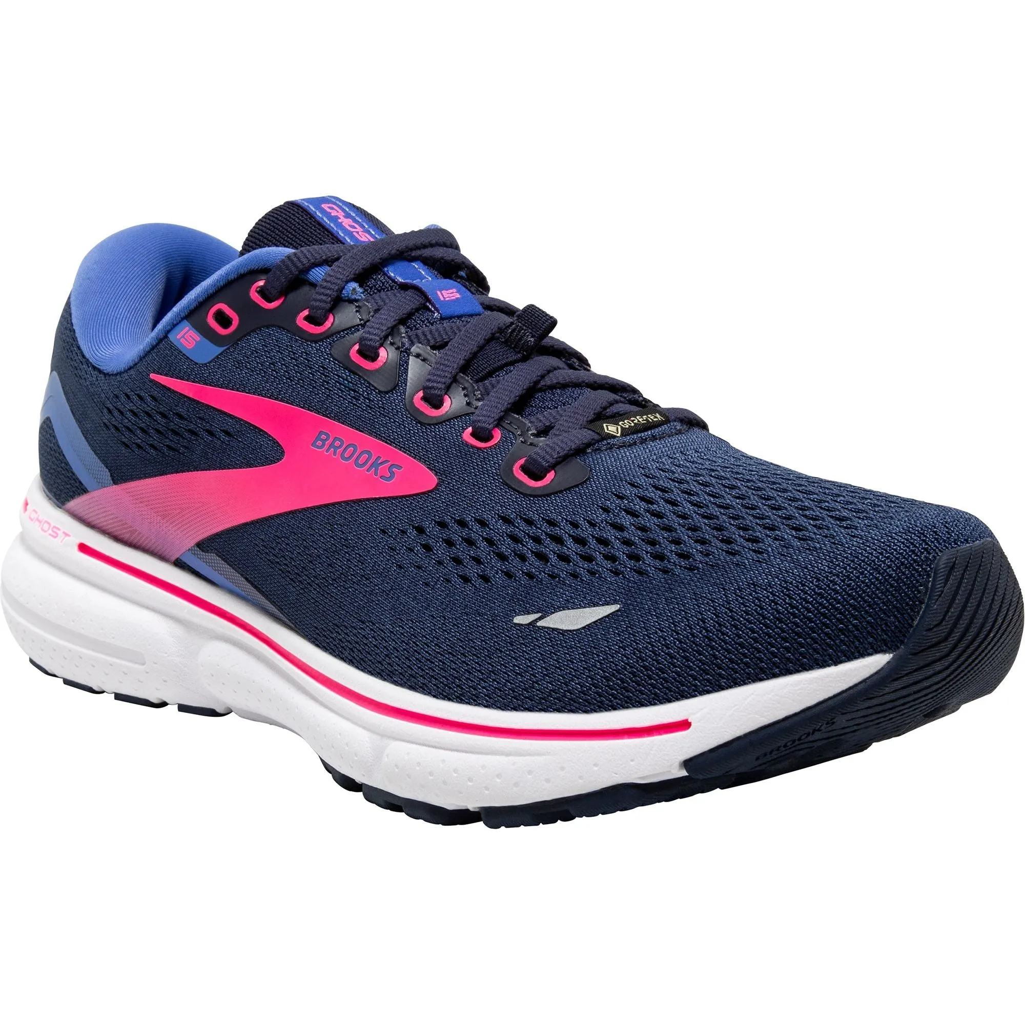 Brooks Ghost 15 GORE-TEX Womens Running Shoes - Navy