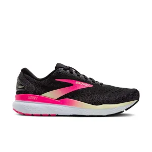 Brooks | Women's Ghost 16 Running Shoes - Black/Pink/Yellow