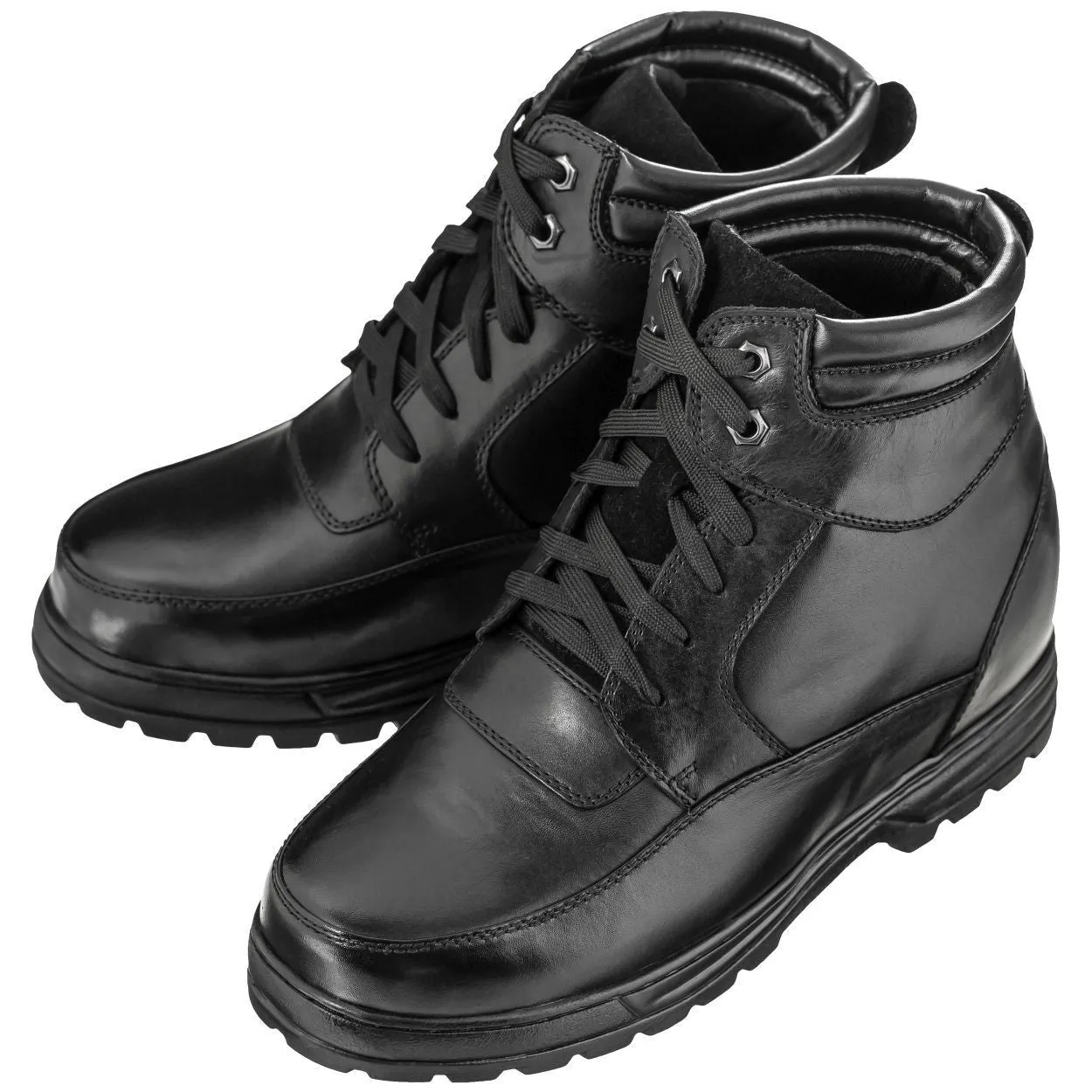 CALDEN Military-Style Leather Boots - 5.2 Inches - K881801