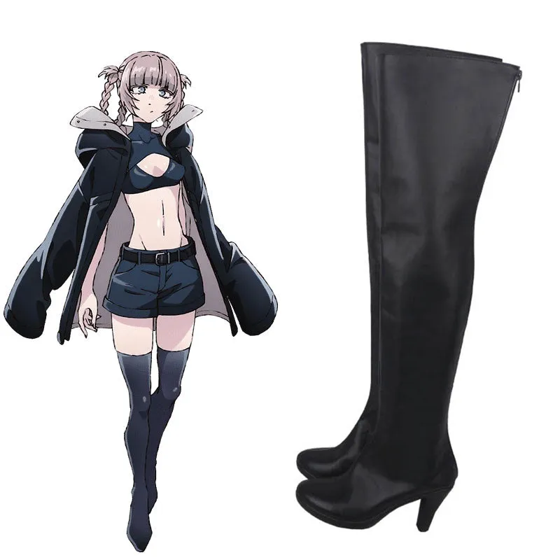 Call of the Night Nazuna Nanakusa Black Shoes Cosplay Boots