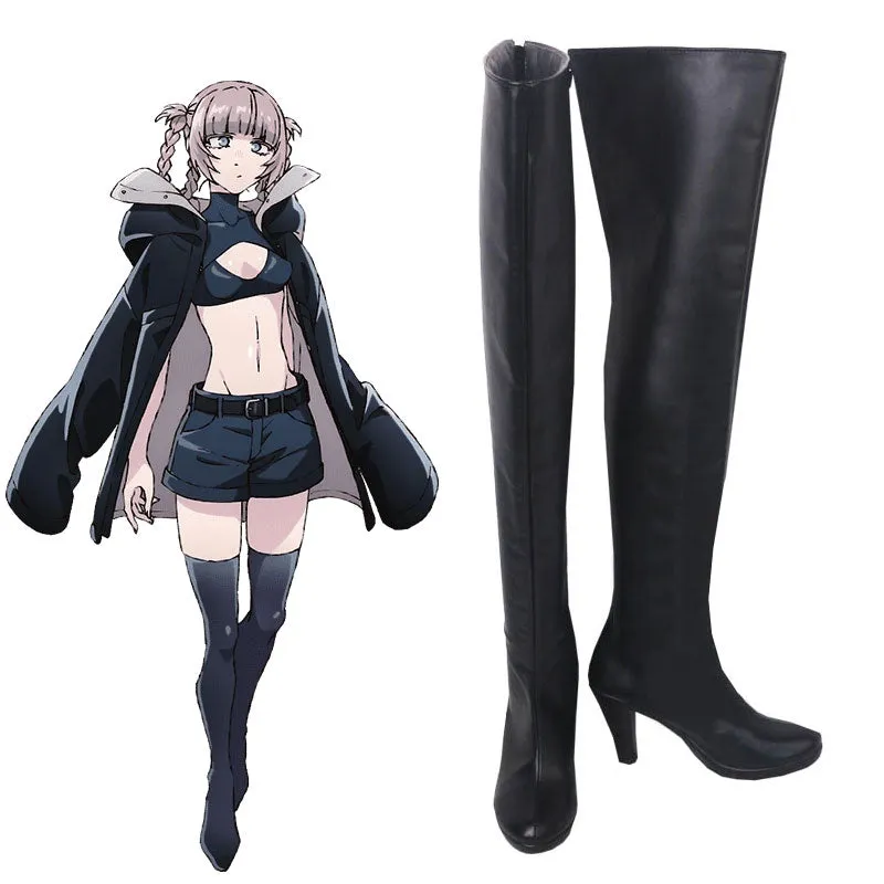 Call of the Night Nazuna Nanakusa Black Shoes Cosplay Boots