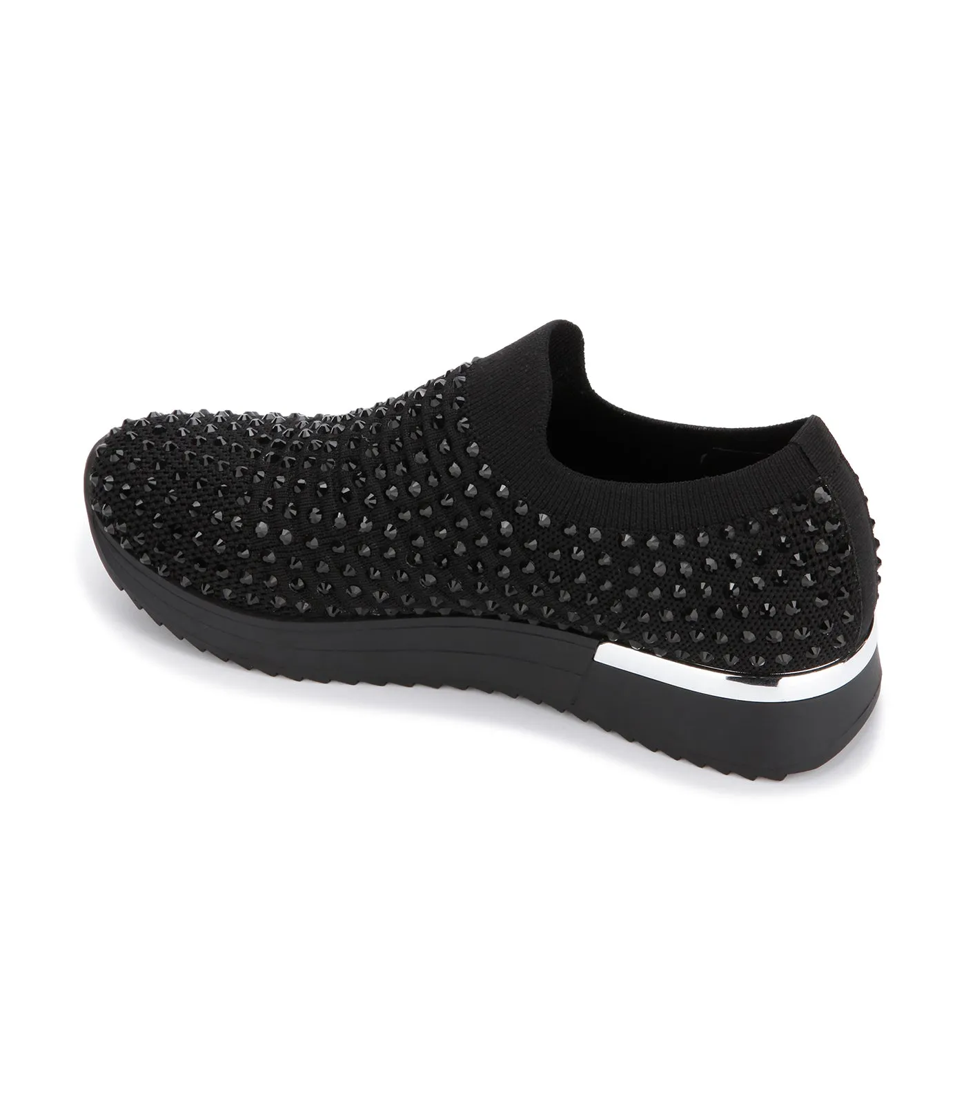 Cameron Jewel Jogger Slip-On Sneaker Black