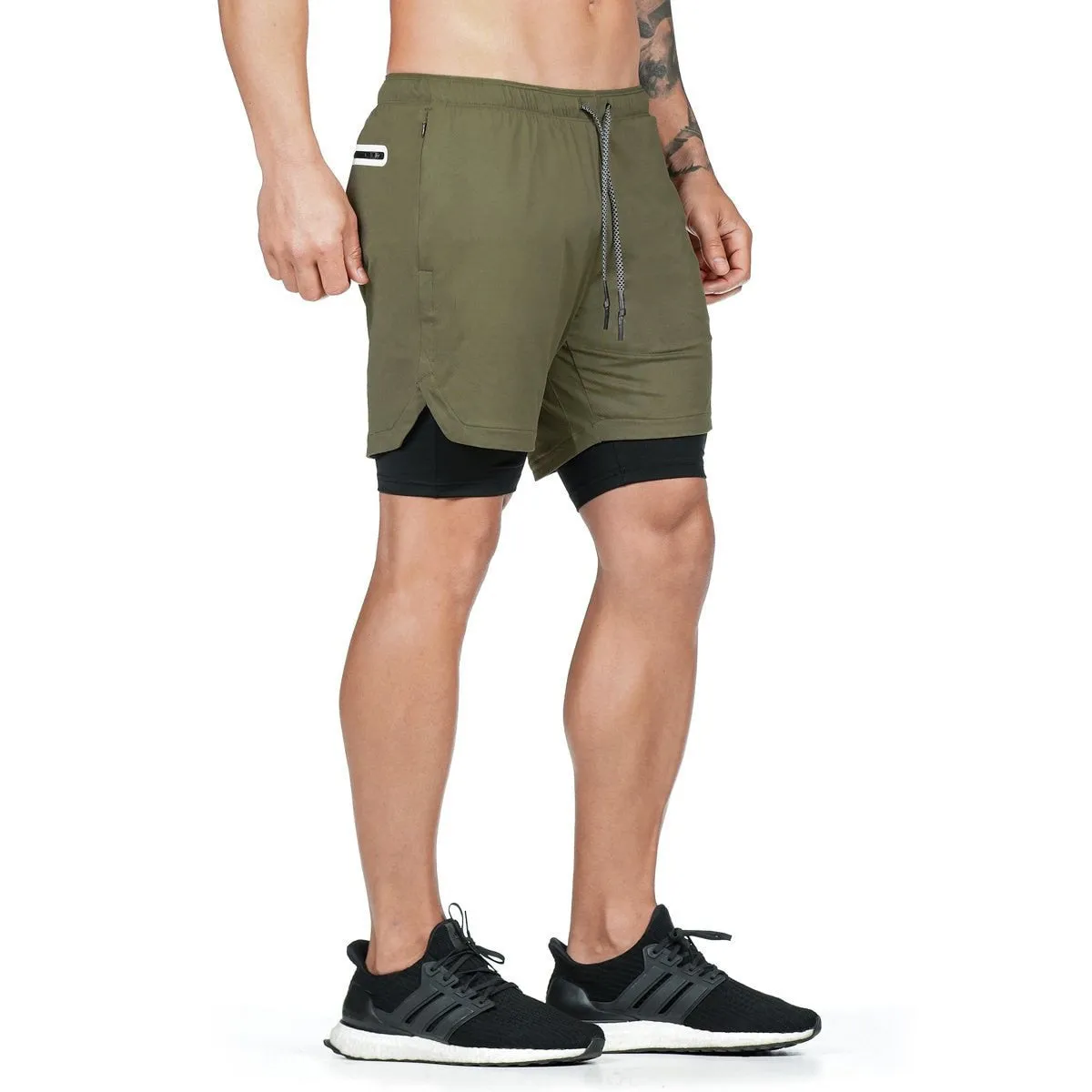 Camo Running Shorts Men Gym Sports Shorts