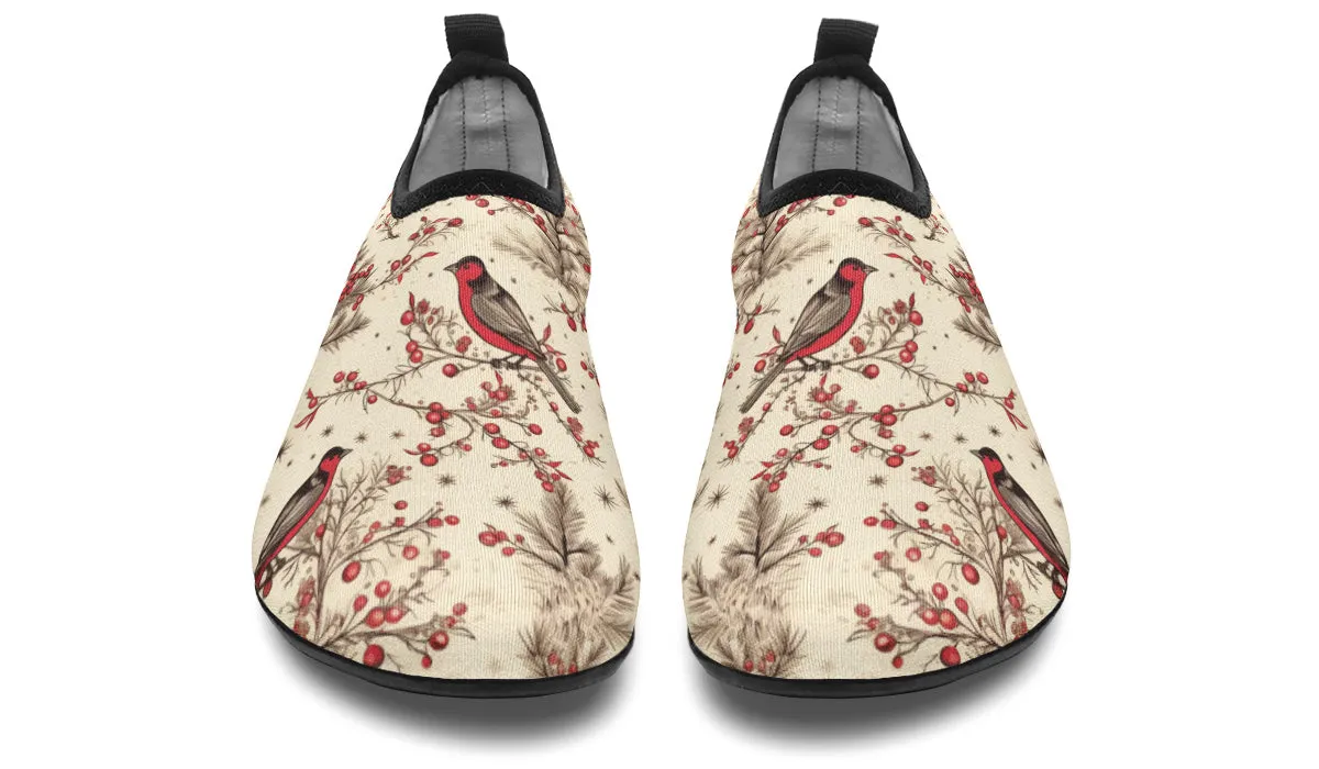 Christmas Birds Water Shoes