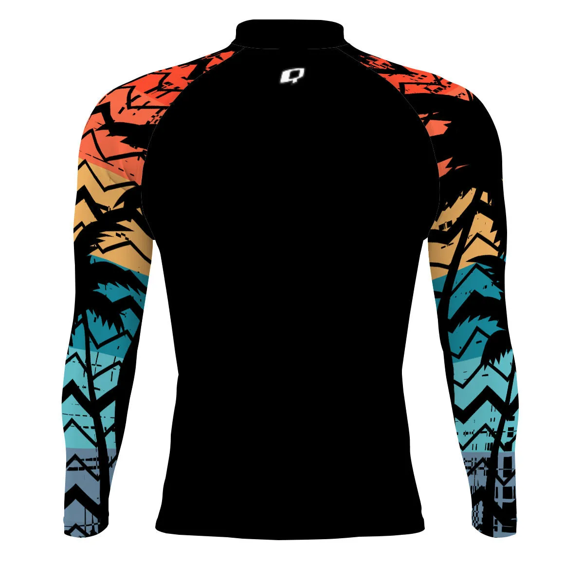 Colored Palms - Men's Surf UPF50  Long Sleeve Rash Guard