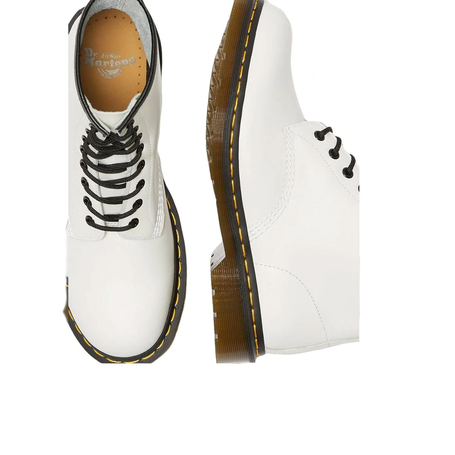 DR. MARTENS 1460 WHITE BOOTS