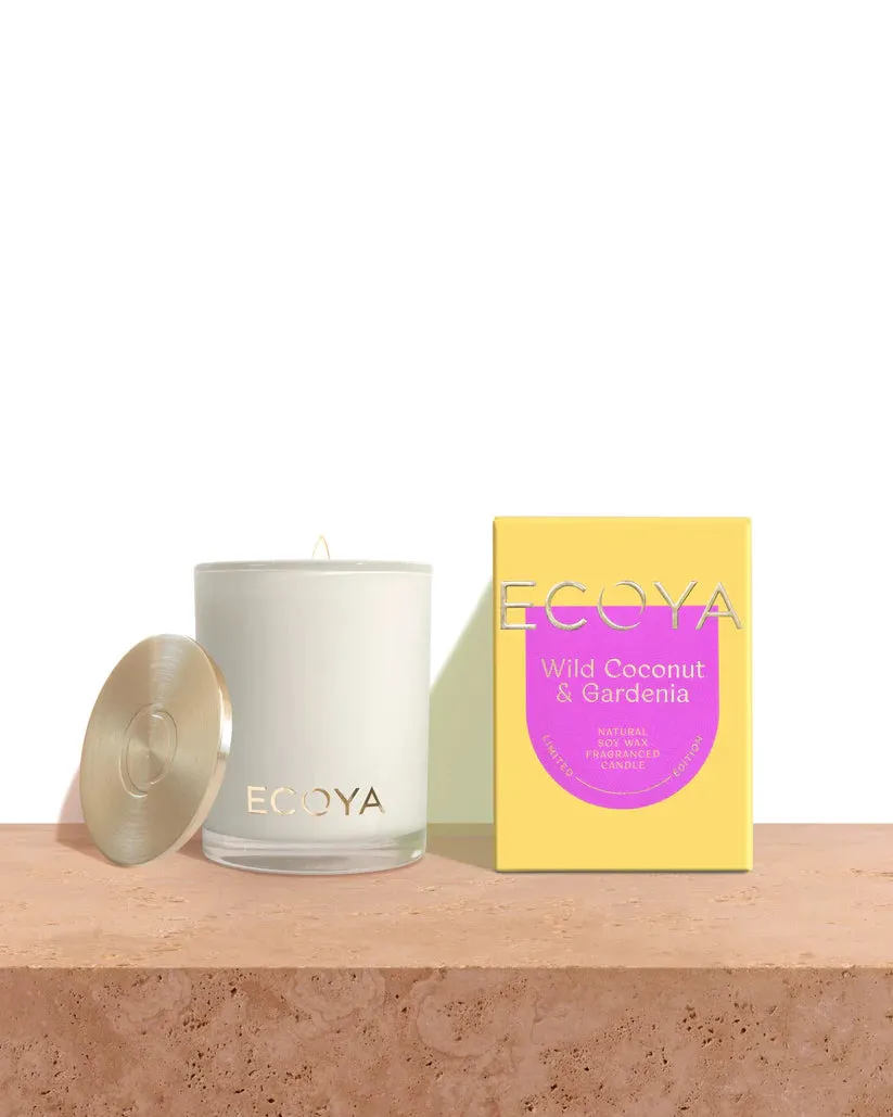 Ecoya Sensory Escapes: Wild Coconut & Gardenia Mini Madison Candle