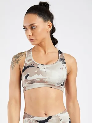 Essential Camo Printed Sports Bra #8