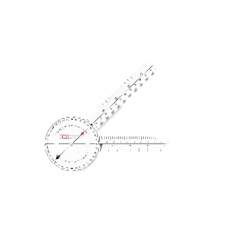 Ever Ready First Aid Plastic 8” Goniometer 360 Degree ISOM