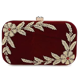 For The Beautiful You Women's Hand-Clutch (Maroon)