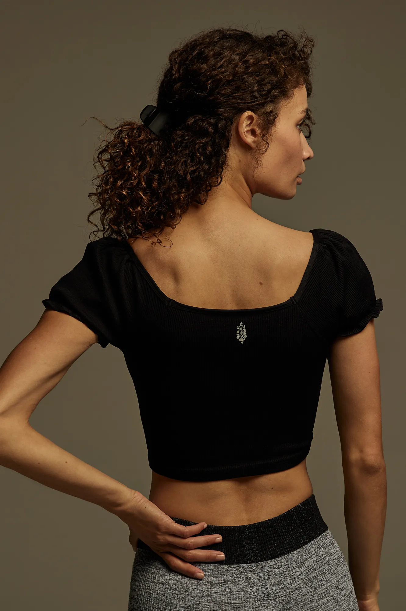 Free People Movement | Happiness Runs Crop | Black