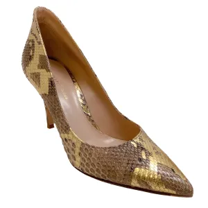 Gianvito Rossi Wild Metal Camo Mekong Ellipsis 85 Pumps