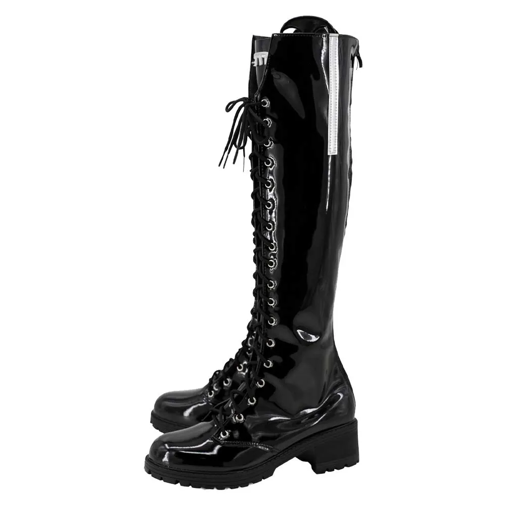 Goddess of Victory: Nikke Nikke Noir Cosplay Shoes Boots Halloween Costumes Accessory Custom Made