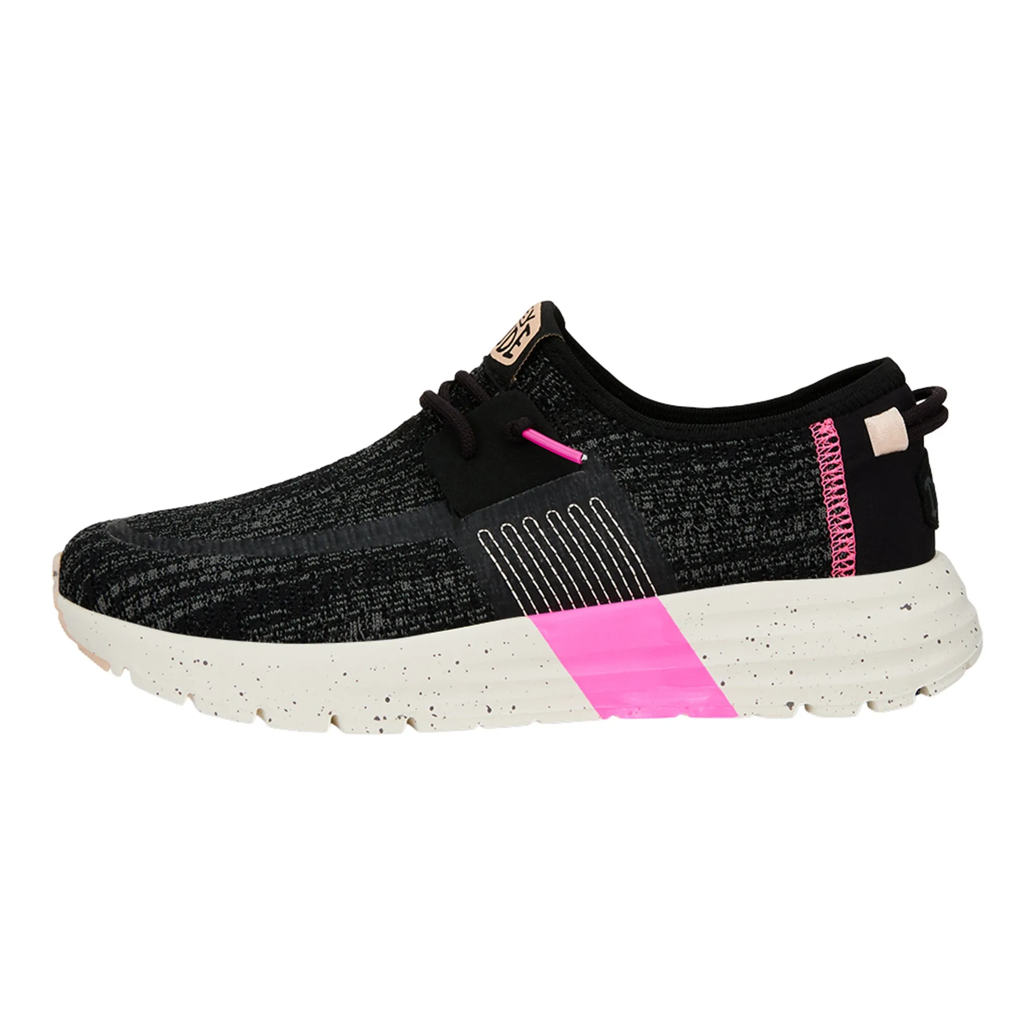 Hey Dude Women's Sirocco Sport Stripe Black Shoes