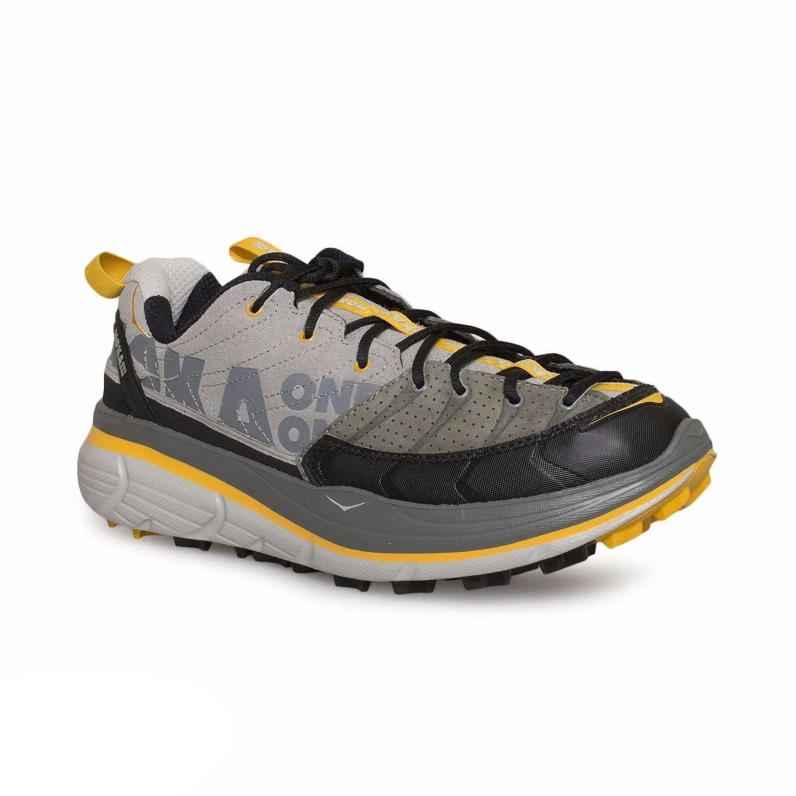 Hoka One One Tor LTR Low Grey / Yellow / Black Hiking Shoes