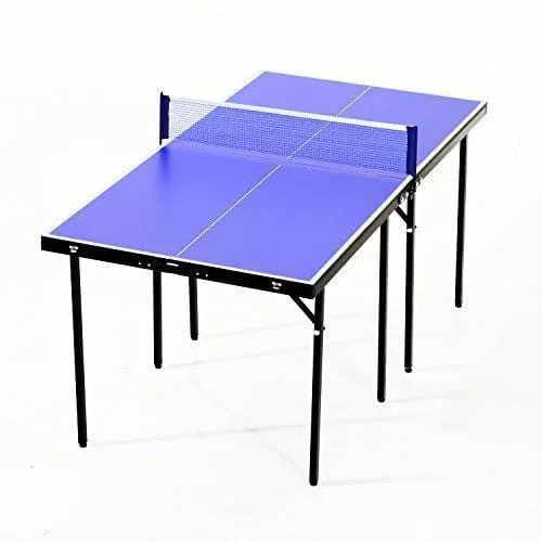 HOMCOM Folding Mini Compact Table Tennis Top Ping Pong Table Set