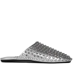 JEFFREY CAMPBELL SPIN-OFF SILVER FLATS