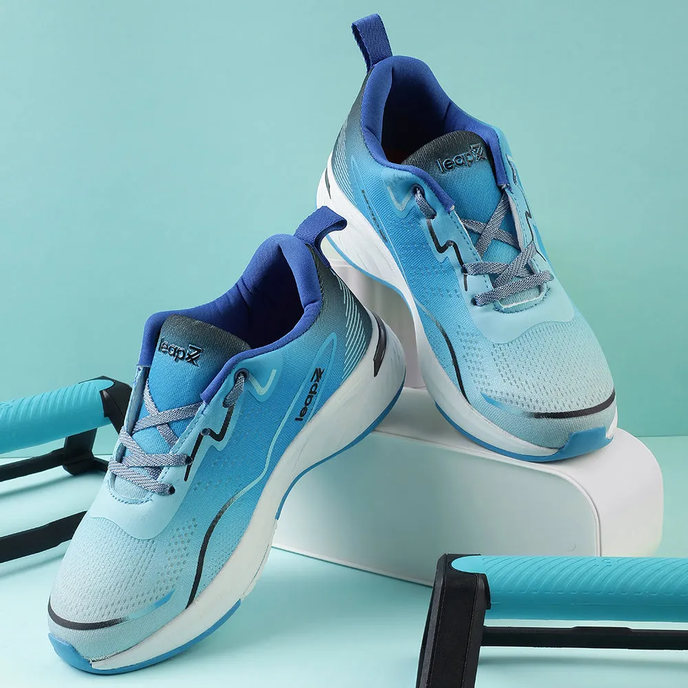 Leap7x Blue Sports Lacing Walking Shoes For Women GHD-W10E By Liberty