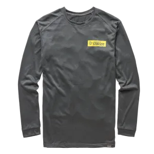 Long Sleeve Sports Shirt in Heather Black