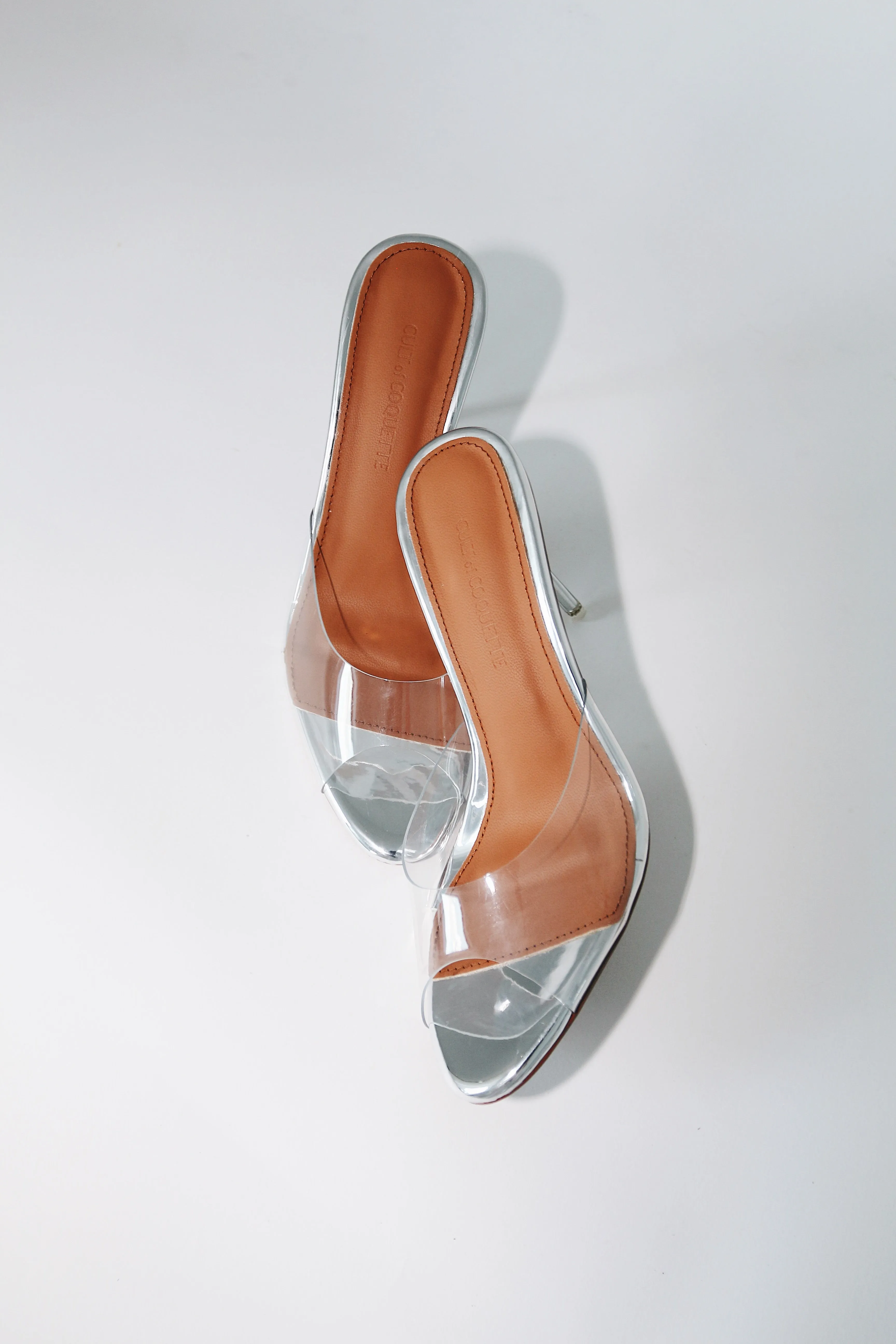 Lori Glass Slipper Mules 90 mm