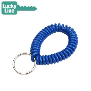 LuckyLine - 4103505 - Wrist Coil With Ring - Blue NKR - 5 Pack